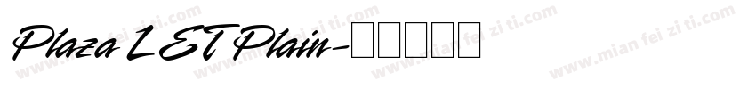 Plaza LET Plain字体转换